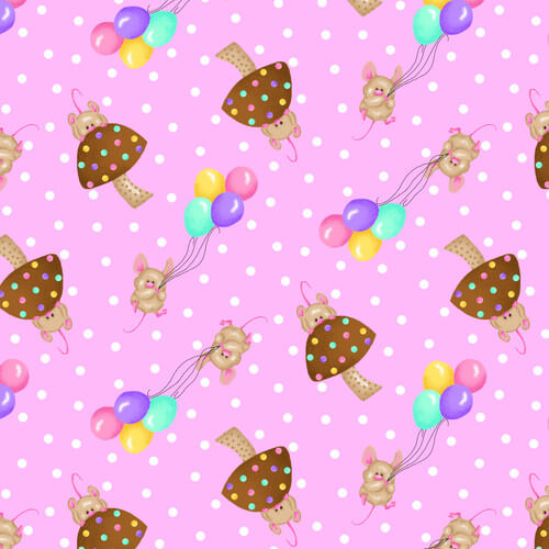 Comfy Flannel - Mice & Mushrooms 44"/45" Cotton Flannel Fabric per yard