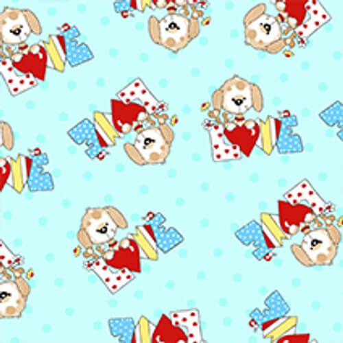 Comfy Flannel Puppies cotton flannel fabric by A.E. Nathan, puppy print flannel, sold by the yard