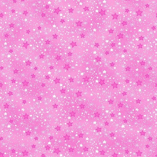 Comfy Flannel Stars cotton flannel fabric in pink by A.E. Nathan, star print flannel, sold by the yard