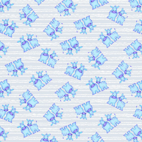 Comfy Flannel - Zebras 44"/45" Cotton Flannel Fabric per yard