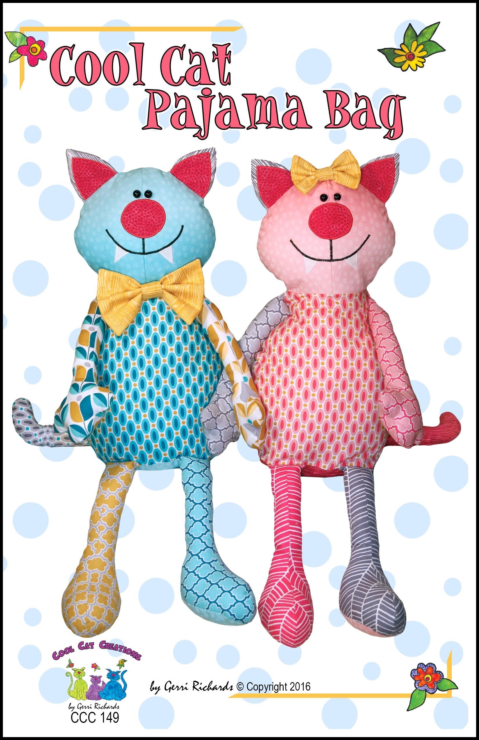 Cool Cat Pajama Bag