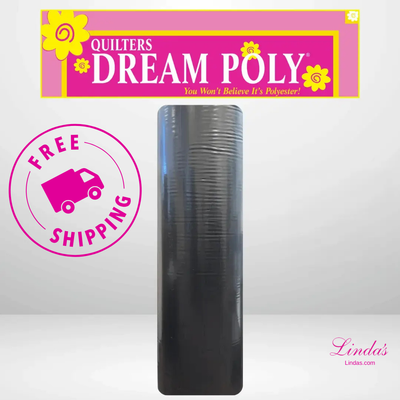 Quilters Dream Select Black Poly Batting King Roll - 120" x 25 yards -- AVAILABLE FOR PRE-ORDER - ROUGHLY 8 WEEKS