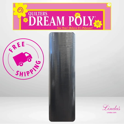 Quilters Dream Select Black Poly Batting Throw Roll - 60" x 30 yards -- AVAILABLE FOR PRE-ORDER - ROUGHLY 8 WEEKS