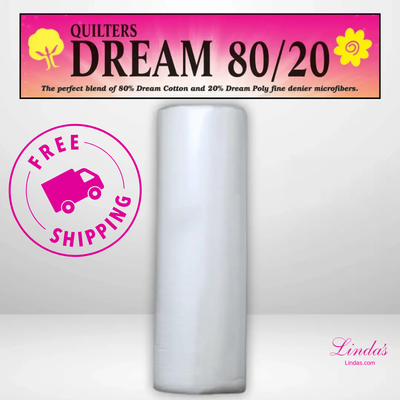 Quilters Dream Select White 80/20 Batting Throw Roll - 60" x 30 yards -- AVAILABLE FOR PRE-ORDER - ROUGHLY 8 WEEKS