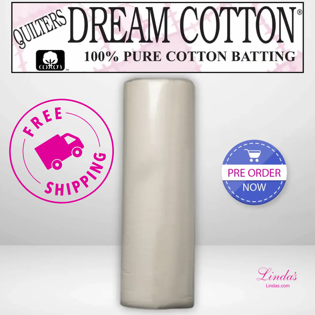 Quilters Dream Select Cotton Batting Queen Roll - 93" x 30 yards -- AVAILABLE FOR PRE-ORDER - ROUGHLY 8 WEEKS