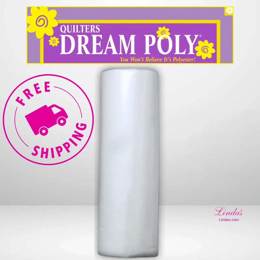 Quilters Dream Deluxe White Poly Batting Queen Roll - 93" x 30 yards -- AVAILABLE FOR PRE-ORDER - ROUGHLY 8 WEEKS