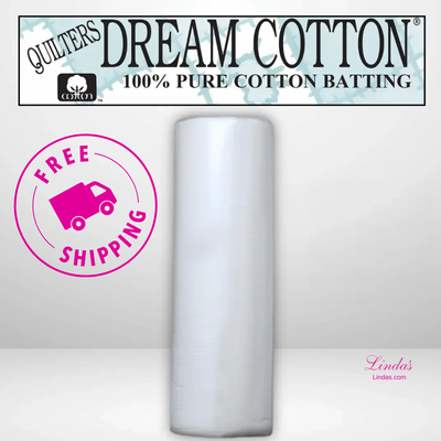 Quilters Dream Request White Cotton Batting Throw Roll - 60" x 30 yards -- AVAILABLE FOR PRE-ORDER - ROUGHLY 8 WEEKS