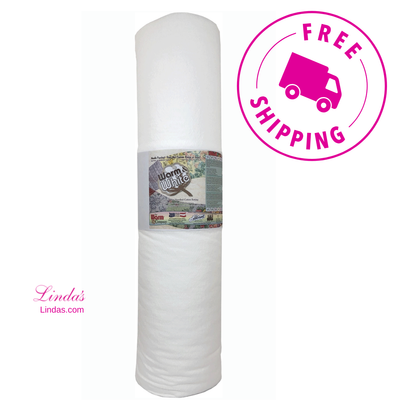 Warm & White® White Cotton Quilt Batting – 90" x 20 Yard Bolt