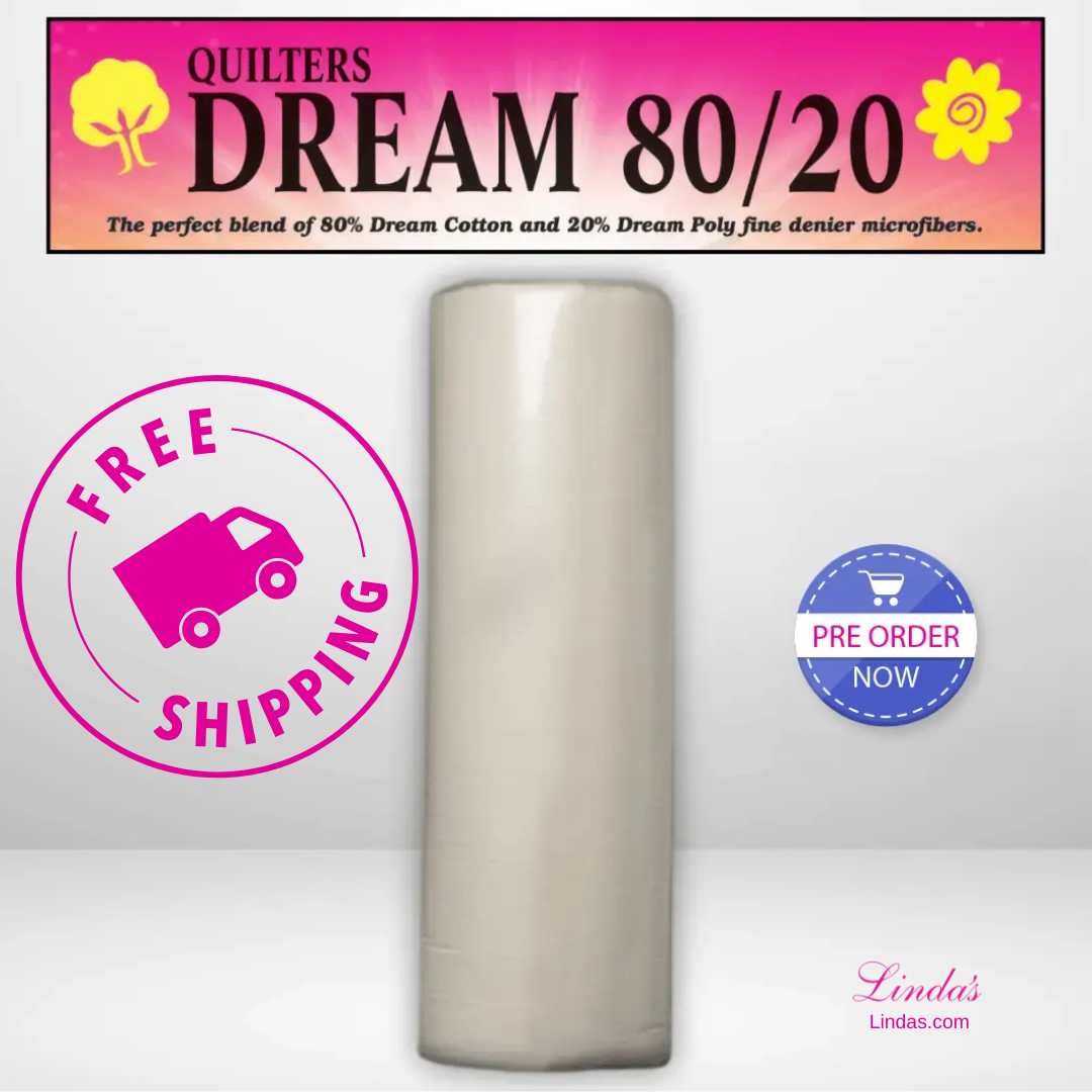 Quilters Dream Select Natural 80/20 Batting King Roll - 120" x 30 yards -- AVAILABLE FOR PRE-ORDER - ROUGHLY 8 WEEKS