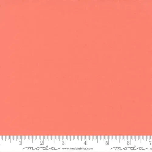 Coral Bella Solids 44"/45" Fabric Per Yard Moda Fabrics & Supplies