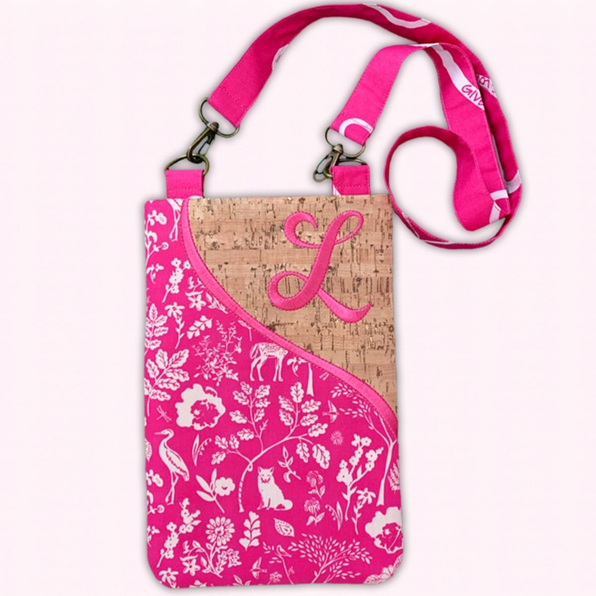 Cork Corner Crossbody Bags In the Hoop Embroidery Pickle Pie Designs