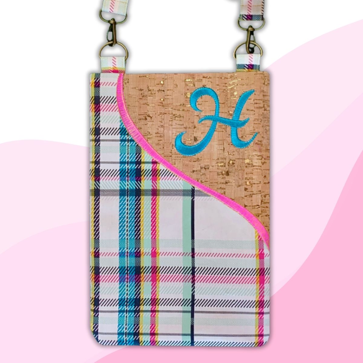 Cork Corner Crossbody Bags In the Hoop Embroidery Pickle Pie Designs