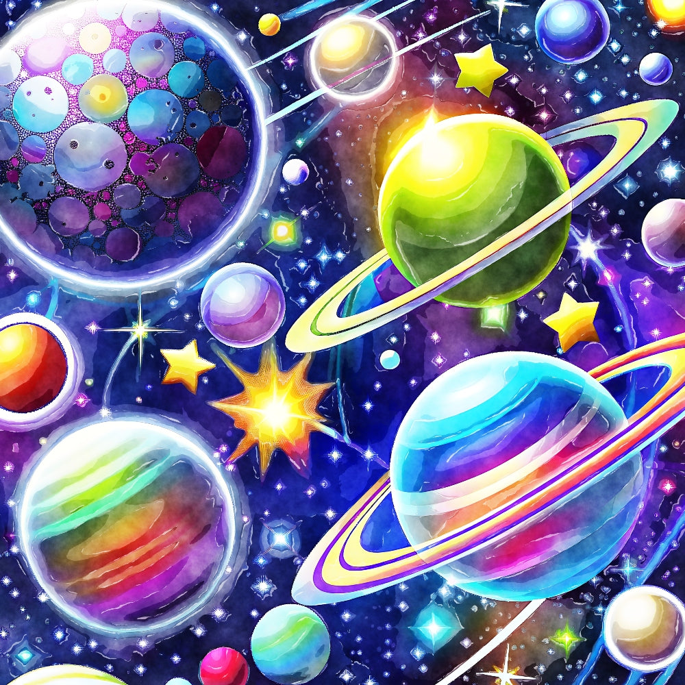 Cosmic Space Fabric Panel 9
