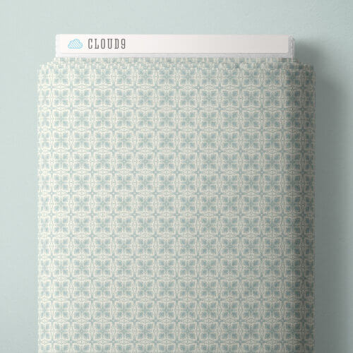 Cottage Garden - Tiled Path - Turquoise 44" / 45" Fabric Per Yard