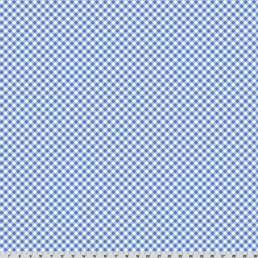 Cottage Rose Lane Gingham Quilting Cuddle Blue Bonnet Fabric per yard Shannon Fabrics