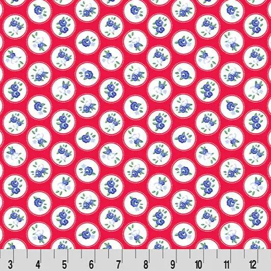 Cottage Rose Lane Windsor Quilting Cuddle Candy Apple Fabric per yard Shannon Fabrics