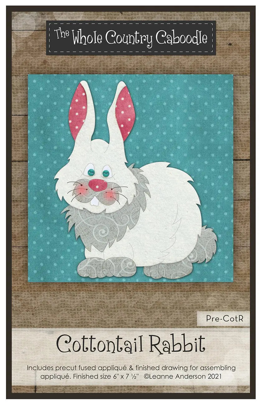 Cottontail Rabbit Precut Fused Applique Pack - Linda's Electric Quilters