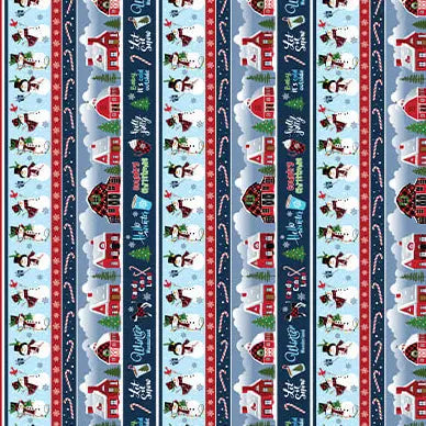 Country Christmas - Stripe 44" / 45" Fabric Per Yard The Fabric Company