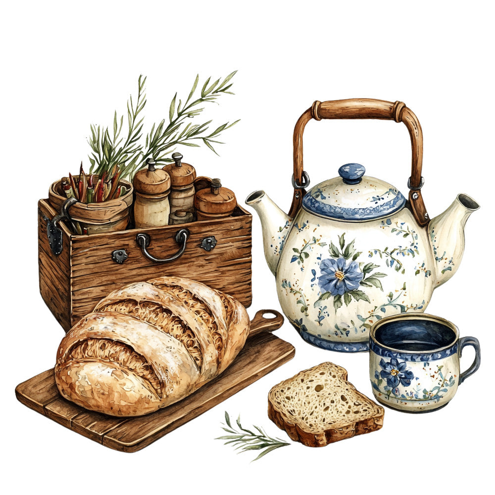 Country Kitchen Fabric Panel 12