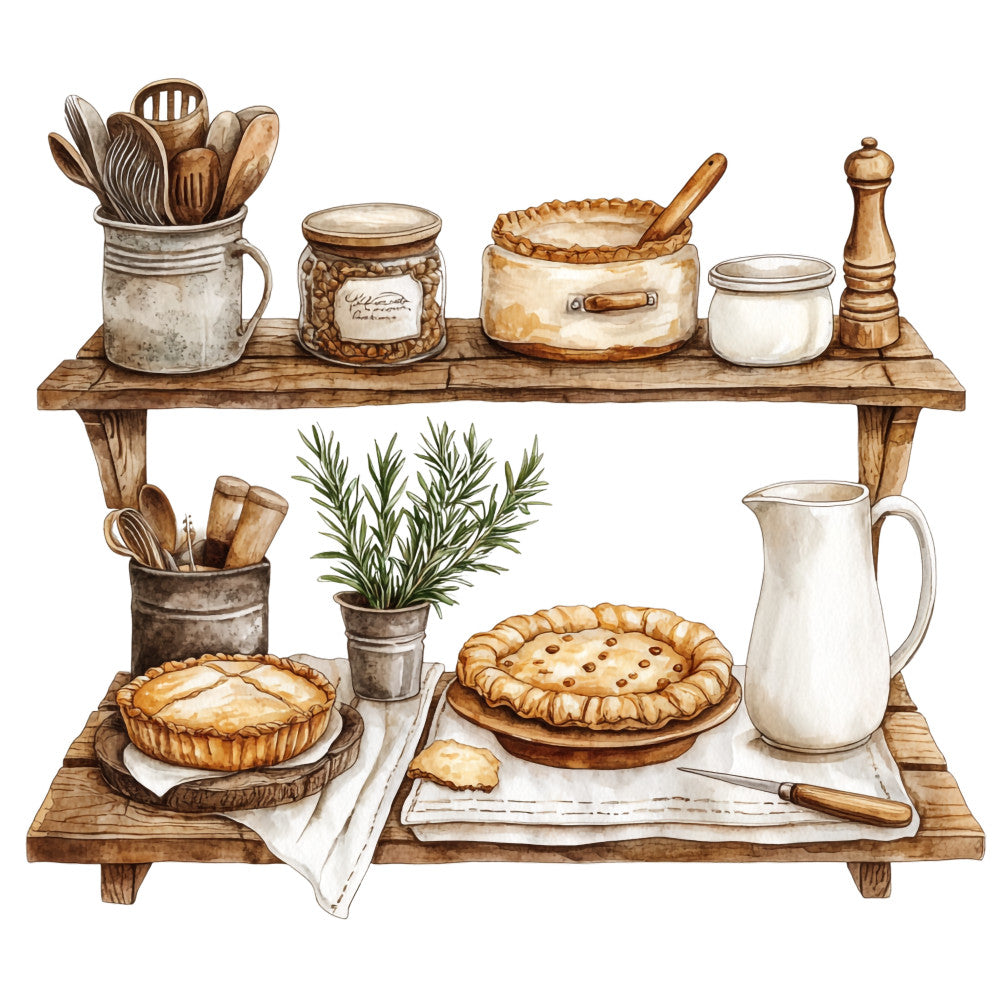 Country Kitchen Fabric Panel 2