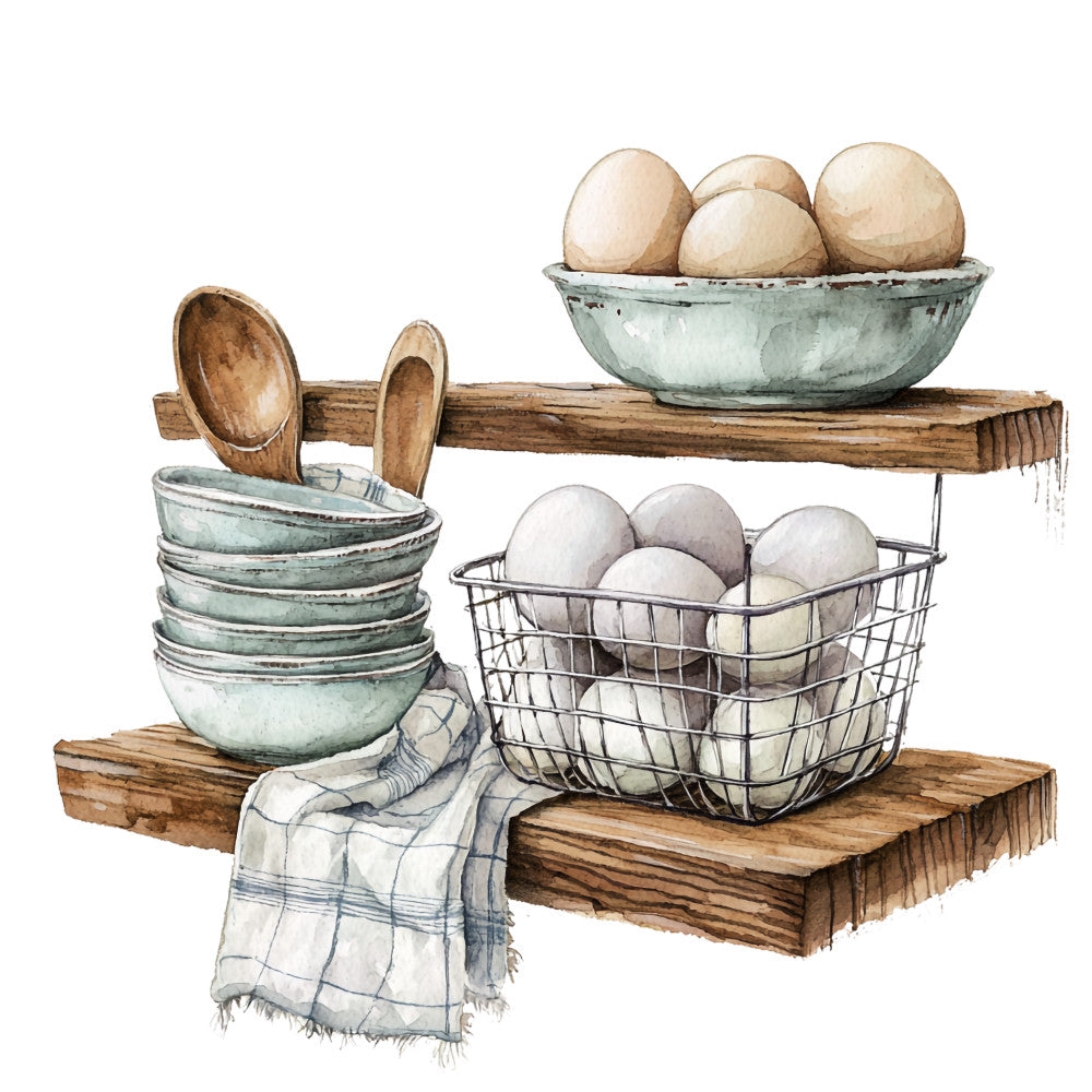 Country Kitchen Fabric Panel 26 QuiltingFabricPanels