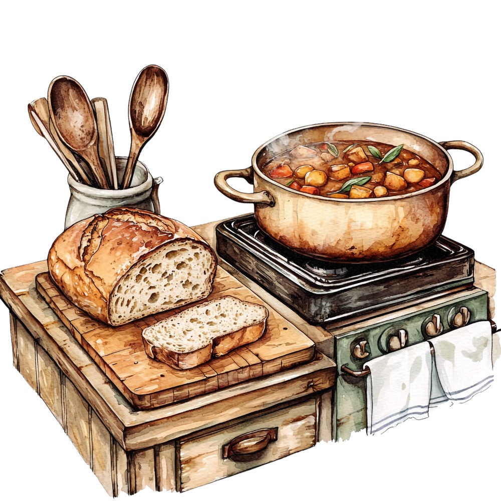 Country Kitchen Fabric Panel 33