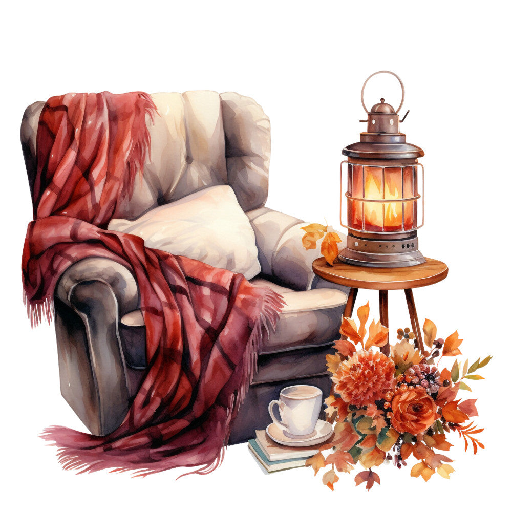 Cozy Autumn Fabric Panel 26 QuiltingFabricPanels