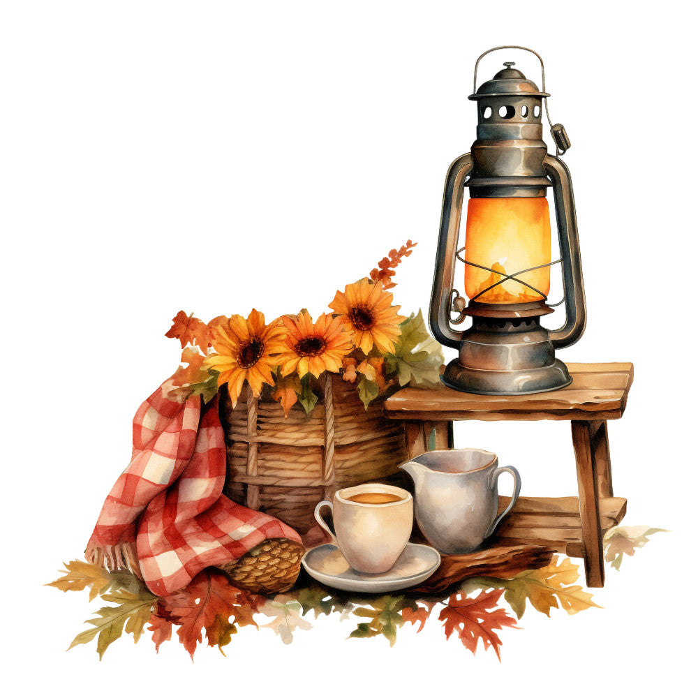 Cozy Autumn Fabric Panel 46 QuiltingFabricPanels