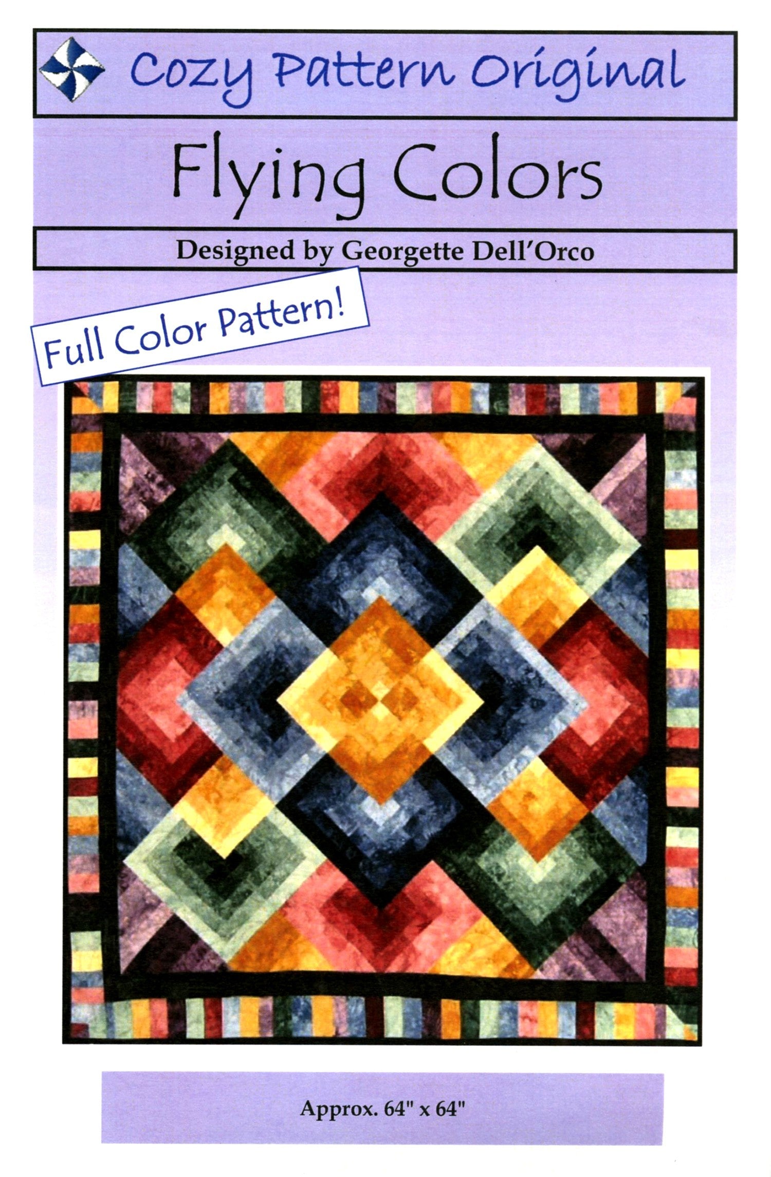 Cozy Pattern Original - Flying Colors - Linda's Electric Quilters