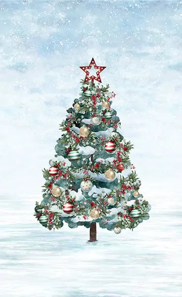 Cozy Tidings Spectrum Digital Print (26 3/4” x 42 1/2”) Panel Hoffman California Fabrics