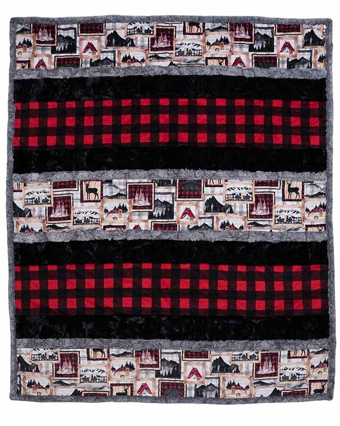 Lumber-Jacked Crazy 8 Cuddle Kit 58X68"