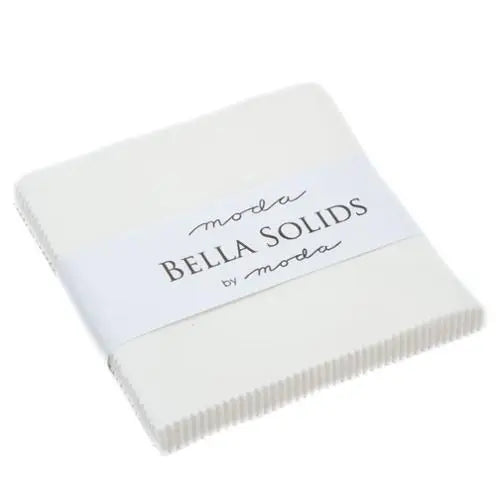 Cream Off White Bella Solids Charm Pack Precuts - Linda's Electric Quilters