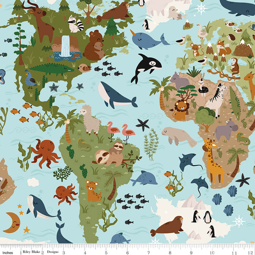 108" 3-Yard Package - Created With Love - Sky Map