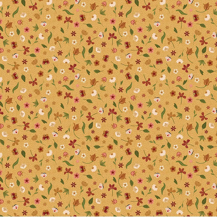 Created with Love - Bloom & Grow - Sunshine 44" / 45" Fabric Per Yard The Fabric Company