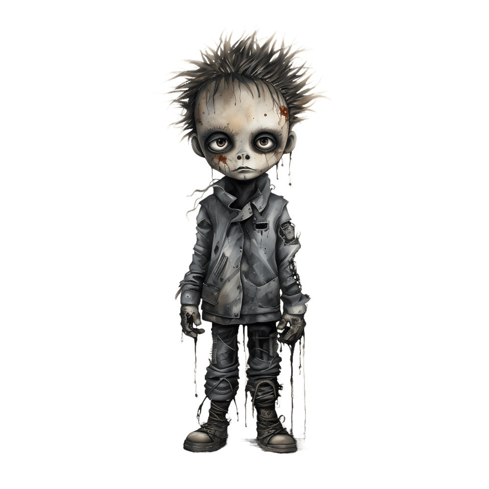 Creepy Horror Evil Dolls Fabric Panel 12