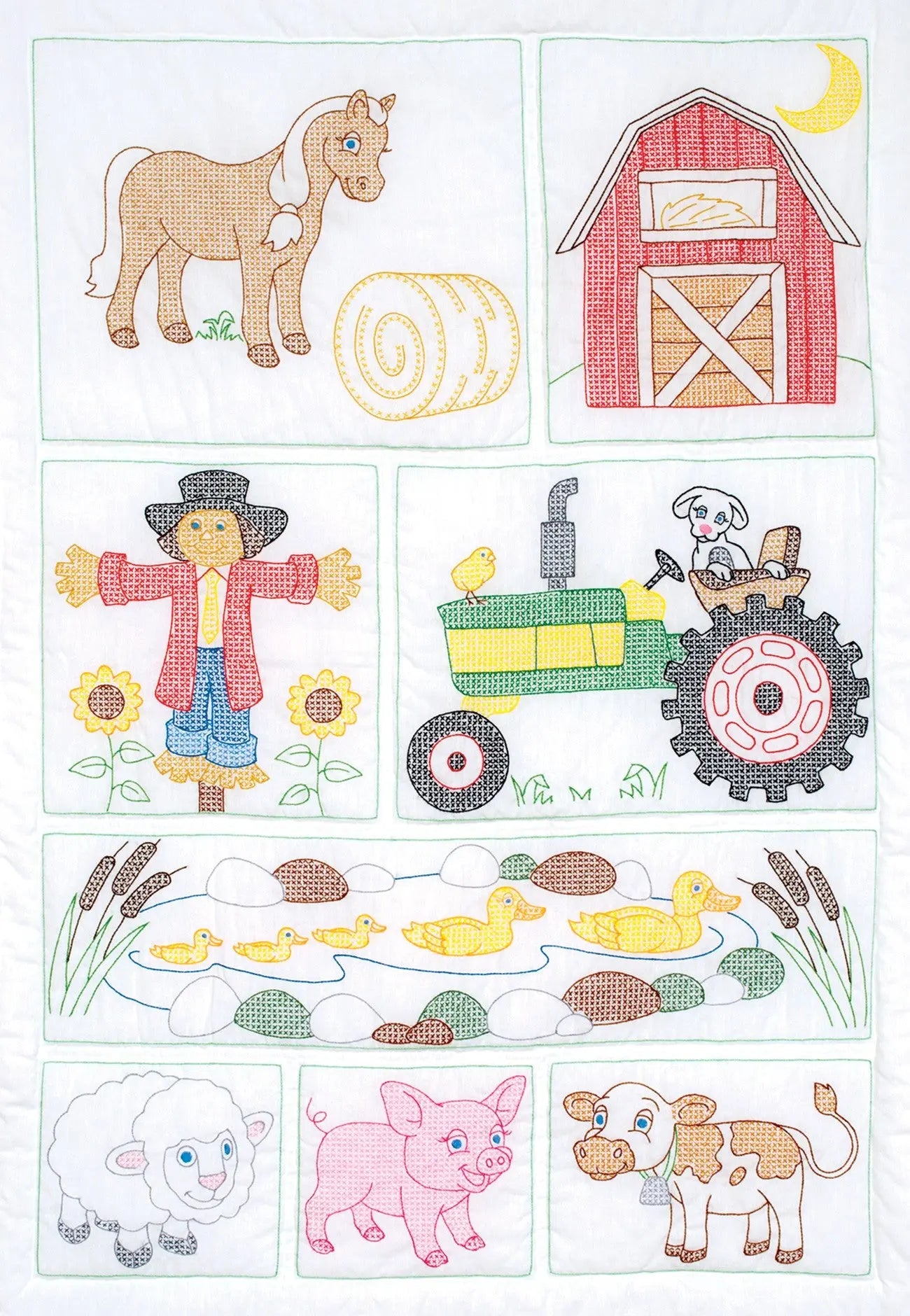 Crib Quilt Top Barn - Linda's Electric Quilters