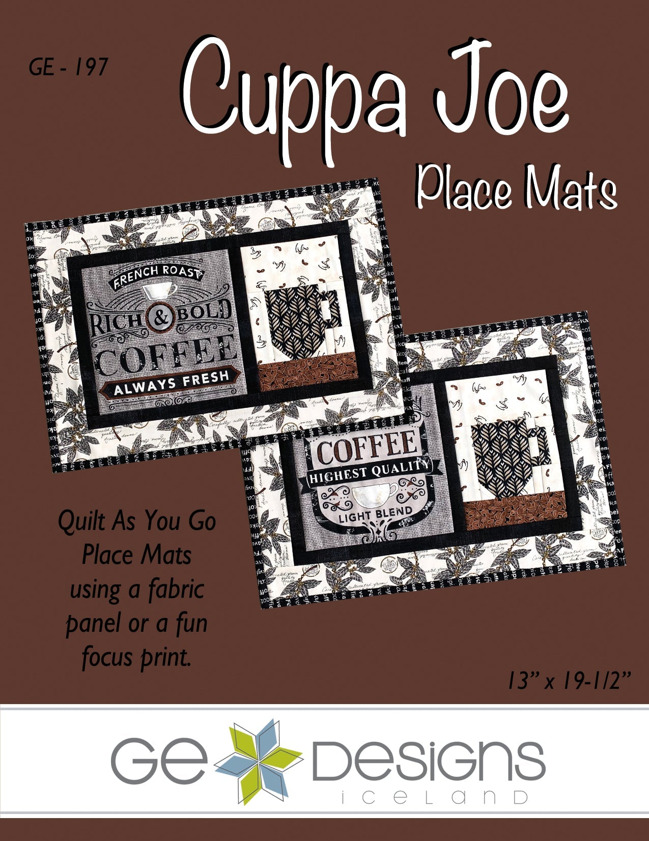 Cuppa Joe Placemat Pattern 197