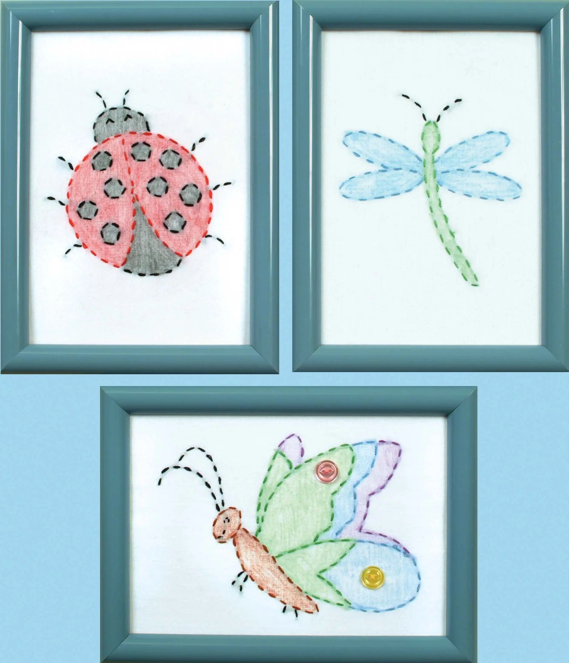 Cute As A Bug Beginner Embroidery Kits - Linda's Electric Quilters