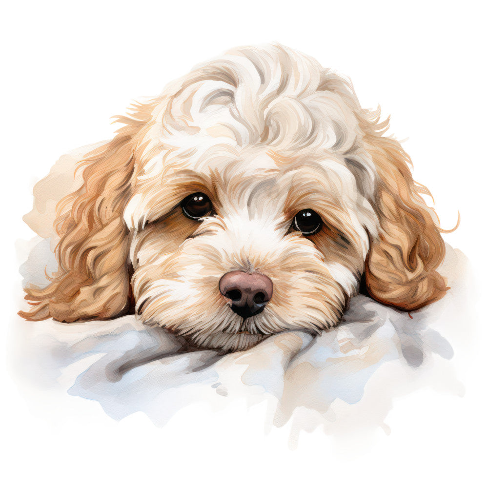 Cute Cavapoos Fabric Panel 70