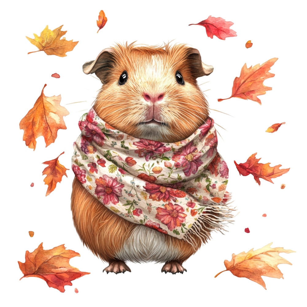 Cute Guinea Pigs Fabric Panel 40 QuiltingFabricPanels