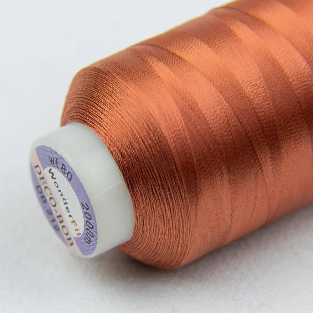 DB212 - DecoBob™ Cottonized Polyester Terracotta Thread WonderFil USA