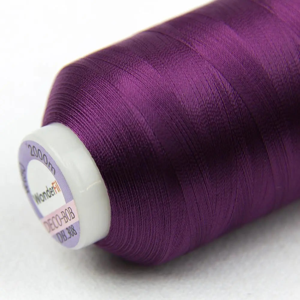 DB308 - DecoBob™ Cottonized Polyester Soft Purple Thread WonderFil USA