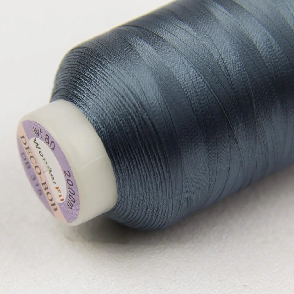 DB315 - DecoBob™ Cottonized Polyester Blue Thread WonderFil USA