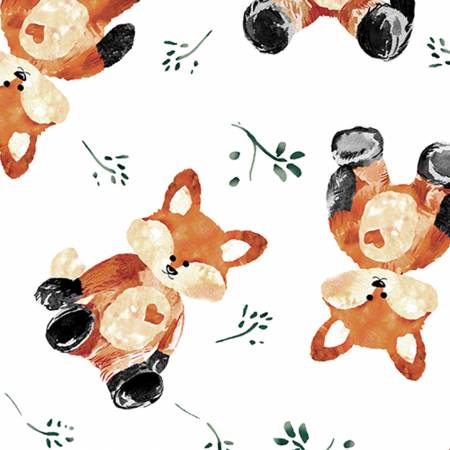 Shannon Fabrics Digital Cuddle Foxxy minky fabric in Rust
