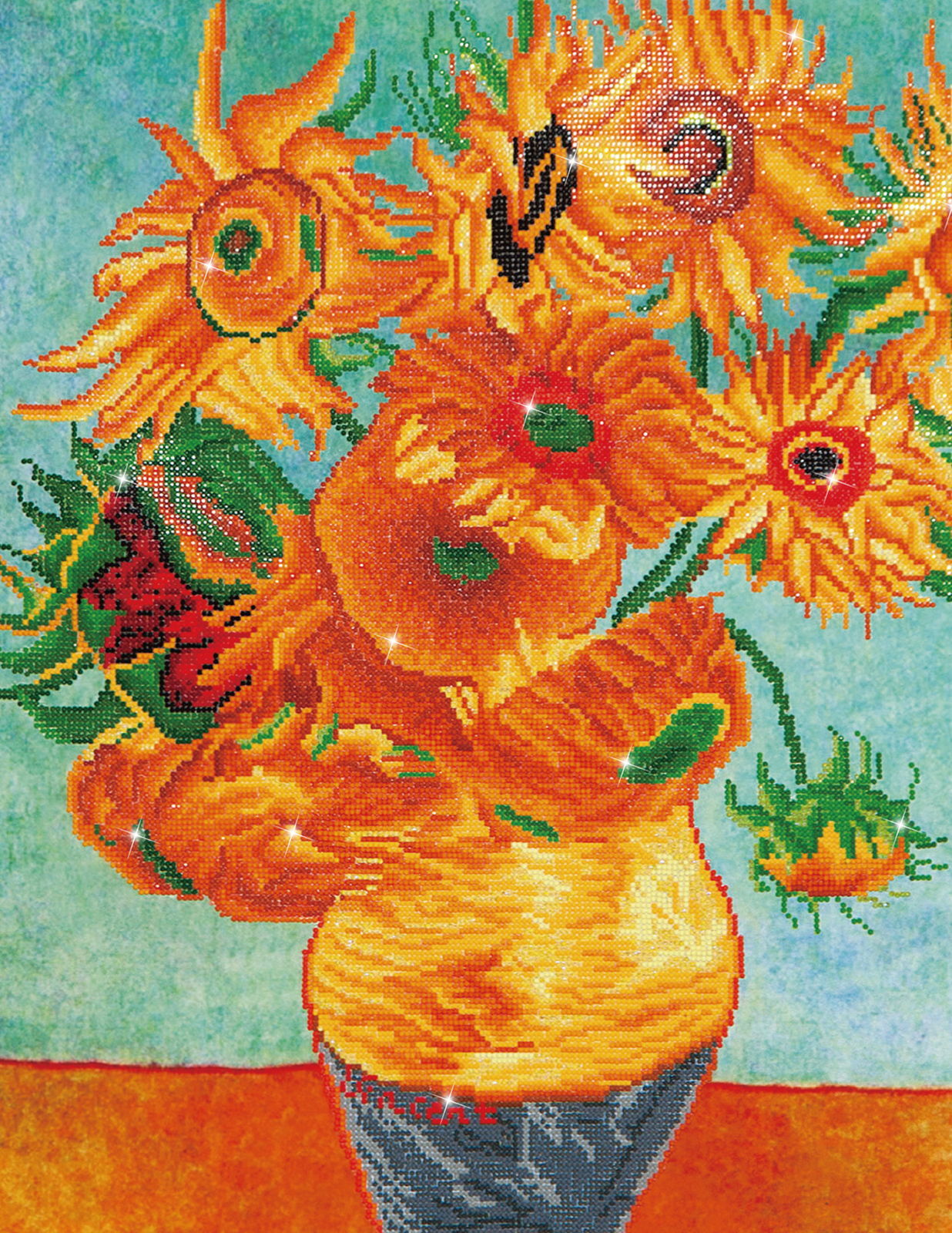 Diamond Dotz Sunflowers (Van Gogh) - 22.0" x 28.0"