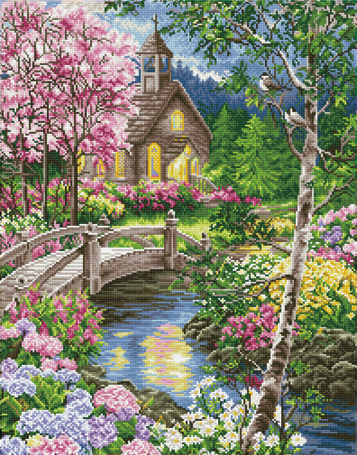 Diamond Dotz Path to Worship - 22.1" x 28.0"