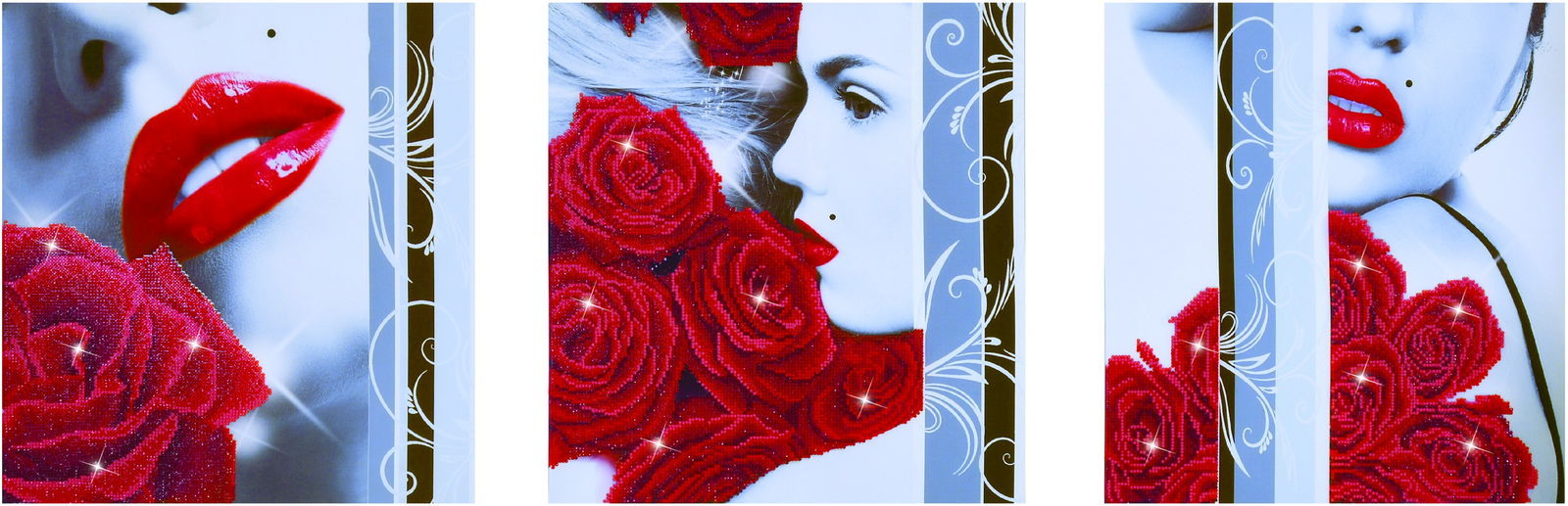 Diamond Dotz Rose Romance - 55.9" x 18.5"