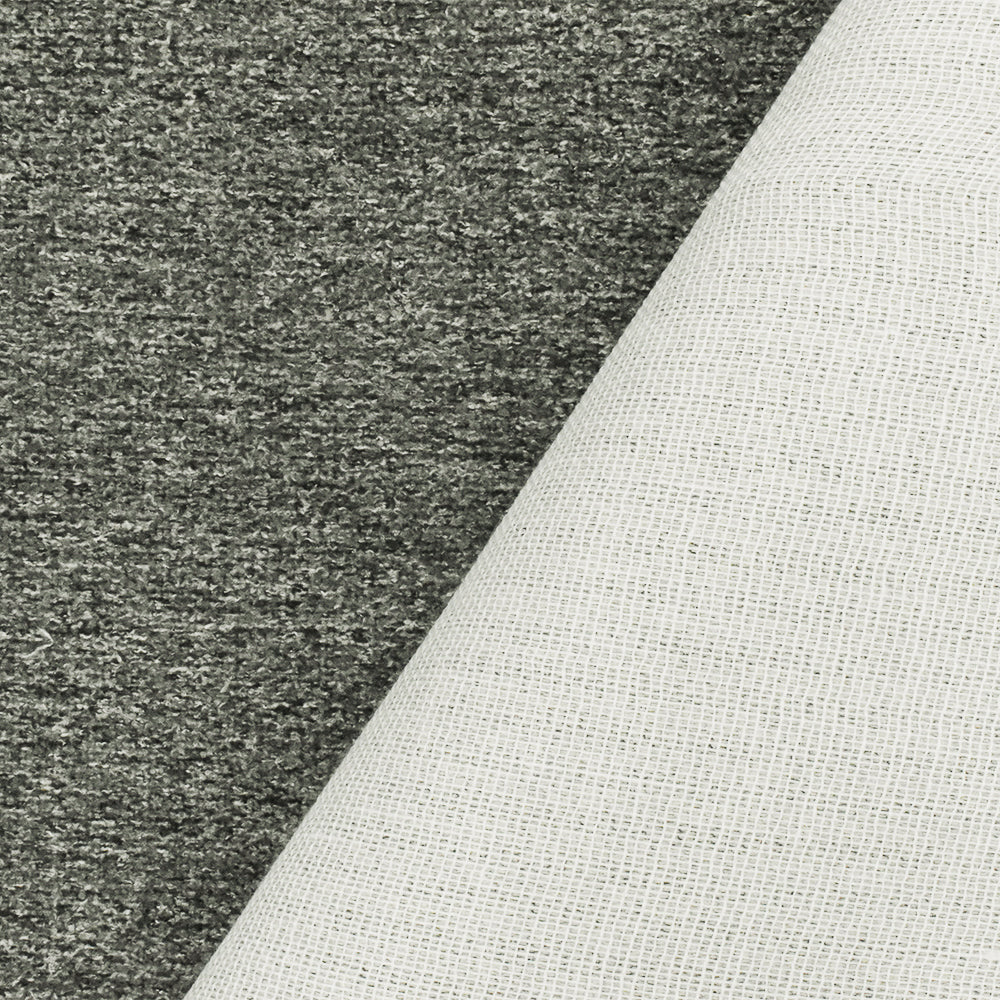 Gray Texture Poly Blend Woven Home Decorating Fabric
