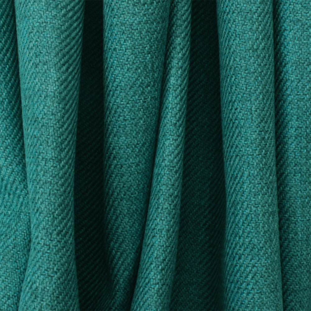 Teal Solid Poly Twill Woven Home Decorating Fabric