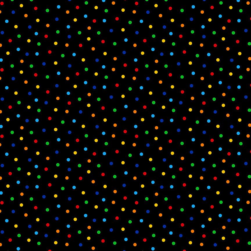 Multi Polka Dots Fitness Fanatic 44"/45" Fabric Per Yard